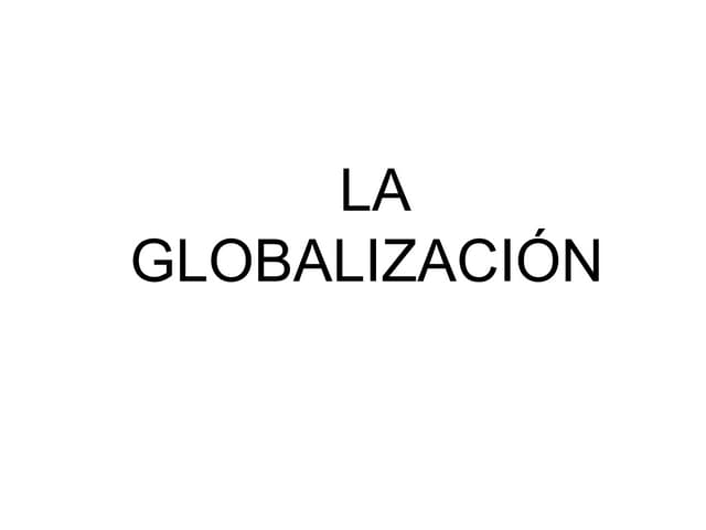 Globalizacion