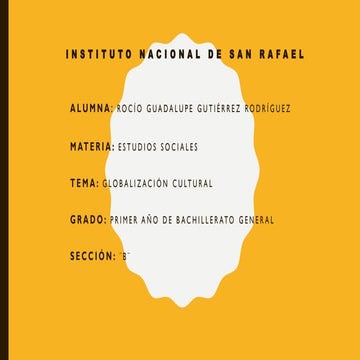 Globalizacion cultural