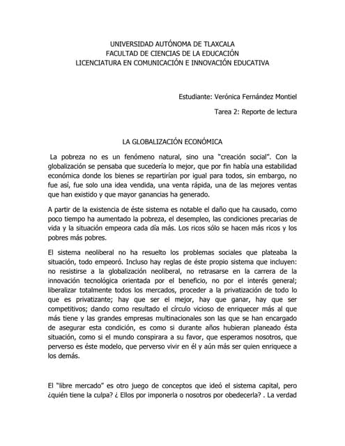 Globalizacion económica