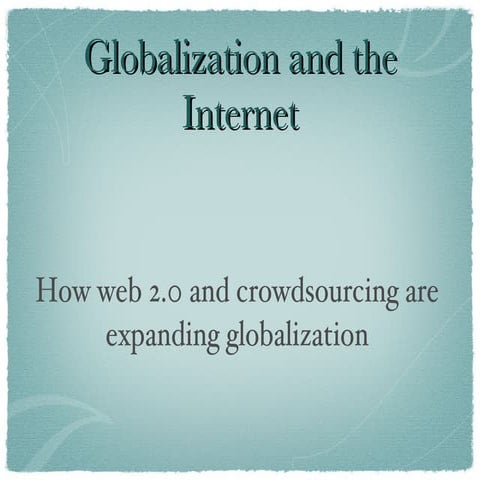 Globalization