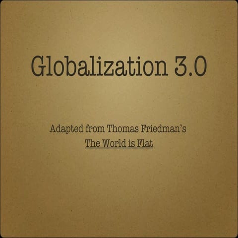 Globalization 3.0