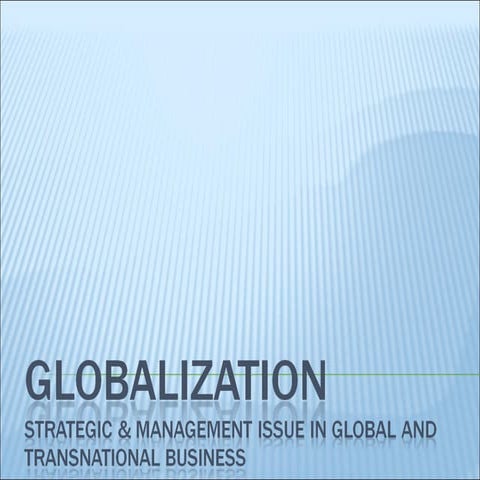 Globalization