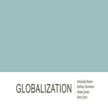 Globalization | PPTX