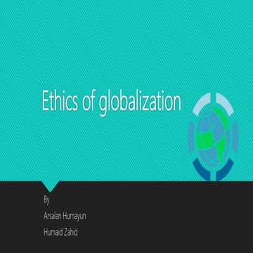 Globalization business ethics