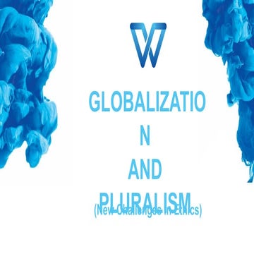 This Is A Lecture About Globalization Wps Office Pptx