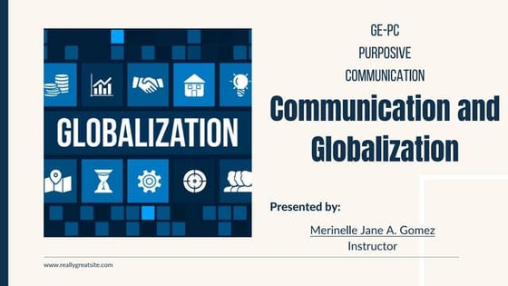 globalization in communication | PPT