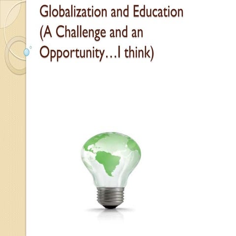 Globalization and education