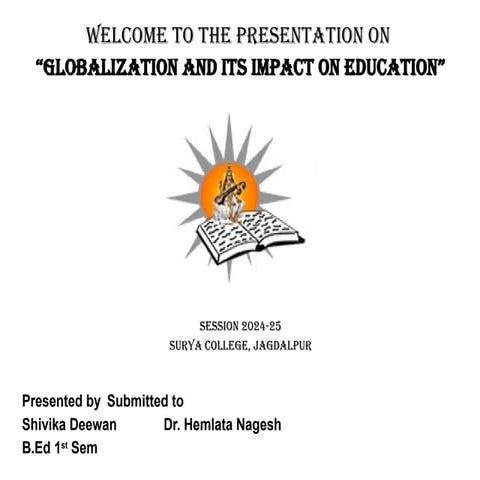 Globalization and its impact on Education.pptx