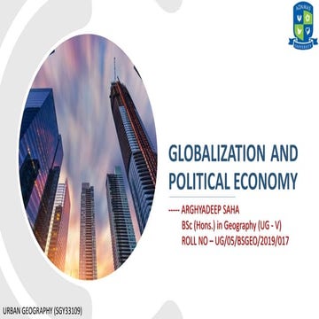Globalization and political economy