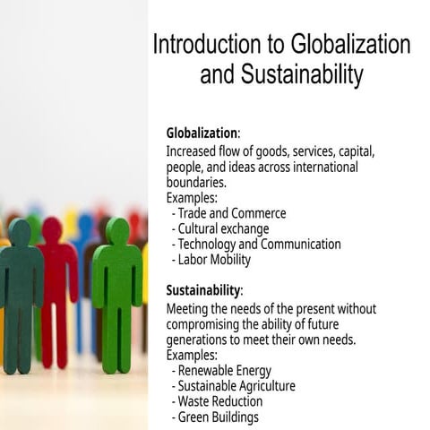 Globalization And Sustainability Presentation Formatted Pptx