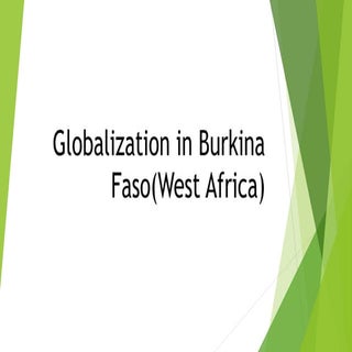 Globalization in burkina faso(west ...