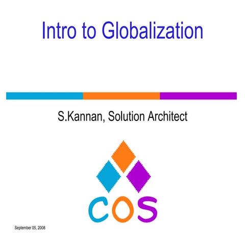 Globalization & internationalization