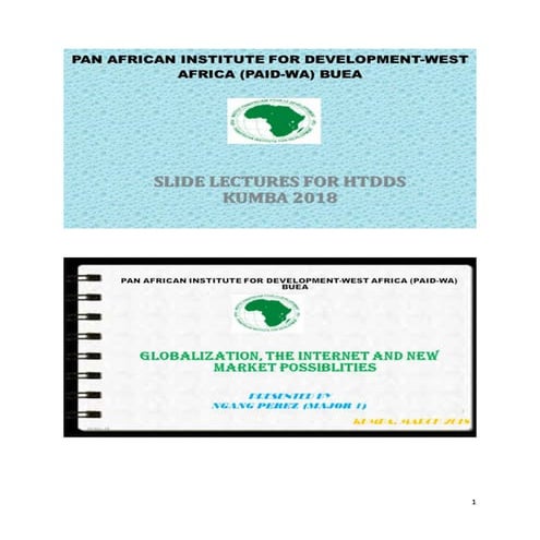 GLOBALIZATION, INTERNET AND MARKET POSSIBILITIES