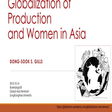 Globalization of production and women in asia