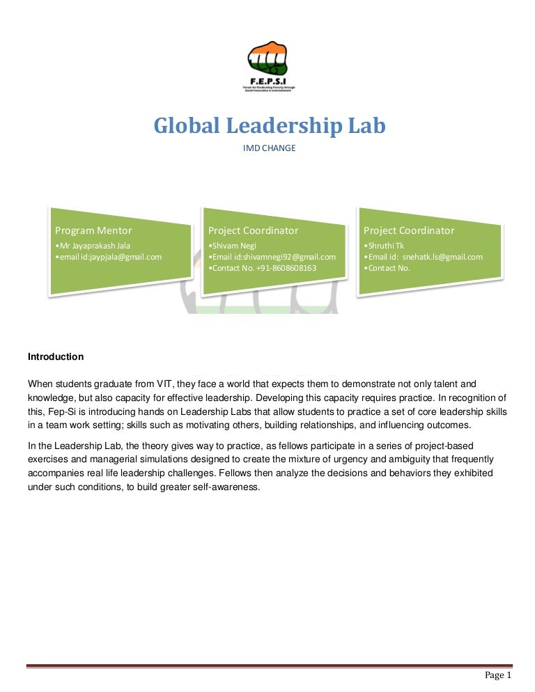 Leadership’S Online Labs : Leadership Training Program – CYCF