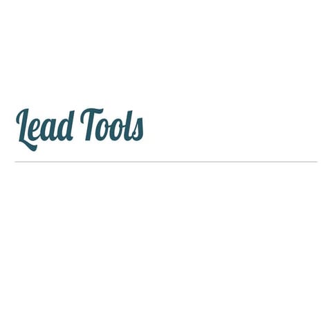 GLOBAL LEAD SUMMIT | LEAD TOOLS