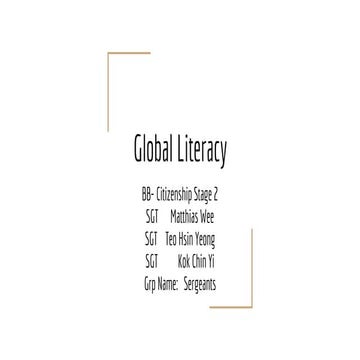 Global literacy (1)