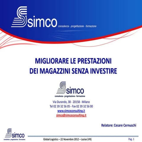 Presentazione corsi executive in supply chain management | PPT