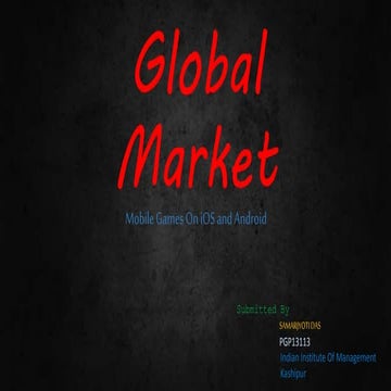 Global Mobile games Market