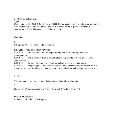 global marketingeightCopyright © 2015 McGraw-Hill Education..docx