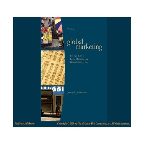 Global marketing, licensing,_strategic_alliance,_fdi