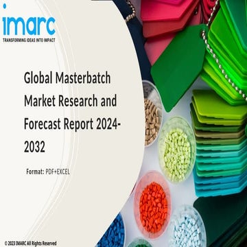 Masterbatch Market by Product Type, Distribution Channel, End User 2024-2032
