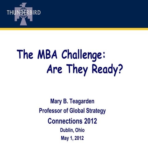 Global Mindset: MBA Challenge