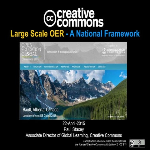 Large Scale OER - National Success Factors