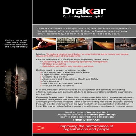 Drakkar Human Resources Global Offer &amp; Practices