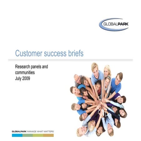 Globalpark Customer Success Briefs Summer09