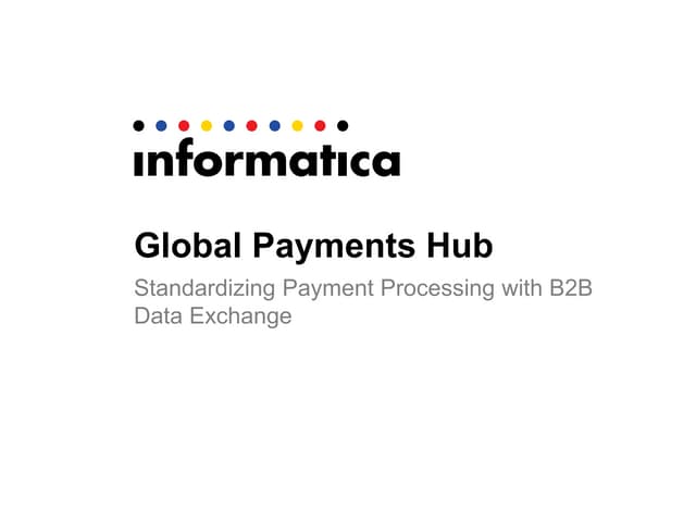 Informatica Solution for SWIFT Integration