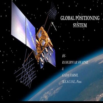 Global positioning system ppt