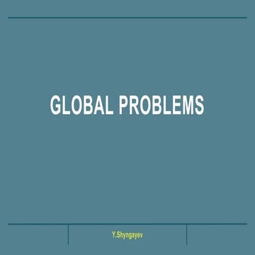 Global Isues Introduction | PPT