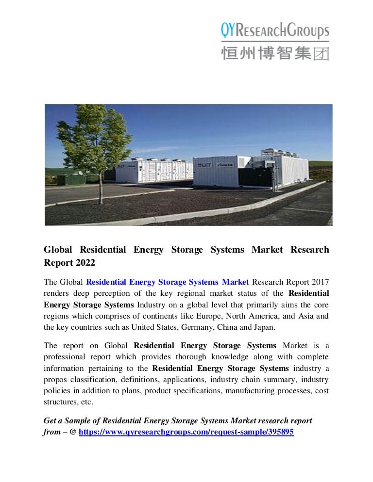 Residential Energy Storage Systems Market Growth, Size, Trends and Re…