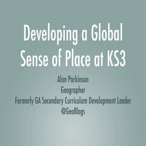 How to develop a Sense of Place