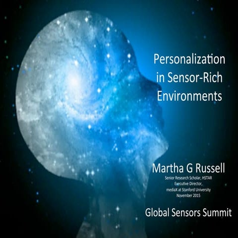 PERSONALIZATION IN SENSOR-RICH ENVIRONMENTS