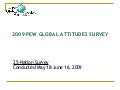 2009 PEW Global Attitudes Survey