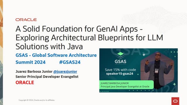 GSAS - Global Software Architecture Summit - GenAI-Architectural-Blueprints