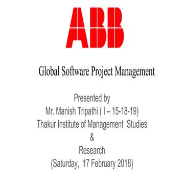 Global software project management | PPTX