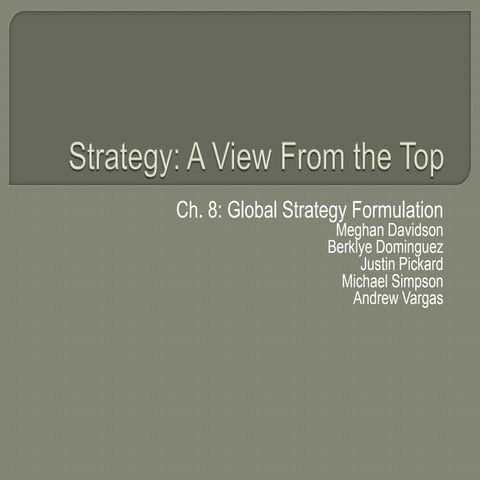 Global Strategy Pptx