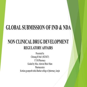 Global Submission of IND& NDA pptx