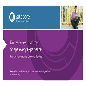 Customer Engagement with Sitecore: From Experience to Conversion