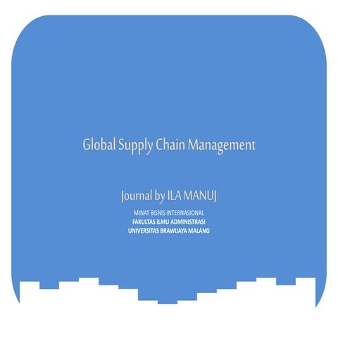 Global supply chain