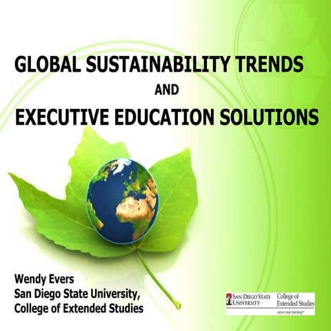Global sustainability trends   philippines 2012