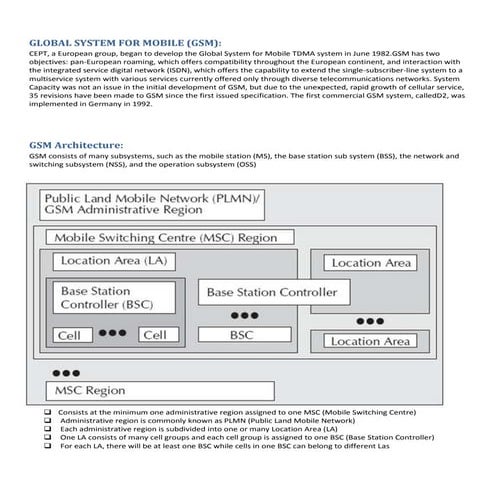 Global system for mobile