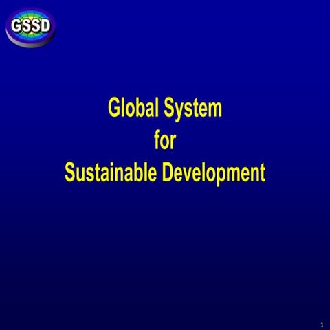 Global System for Sustainable Development - Lecture 5 | PDF