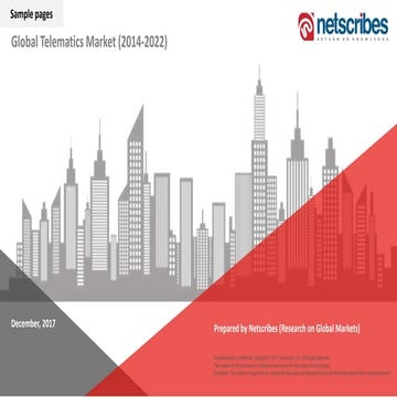 Global Telematics Market 2017 - 2022 - Sample Pages