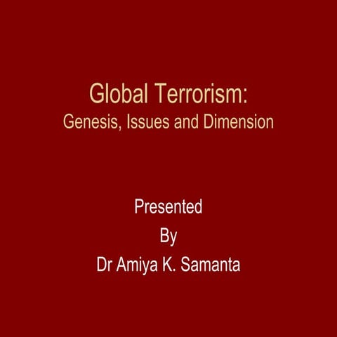 Global terrorism