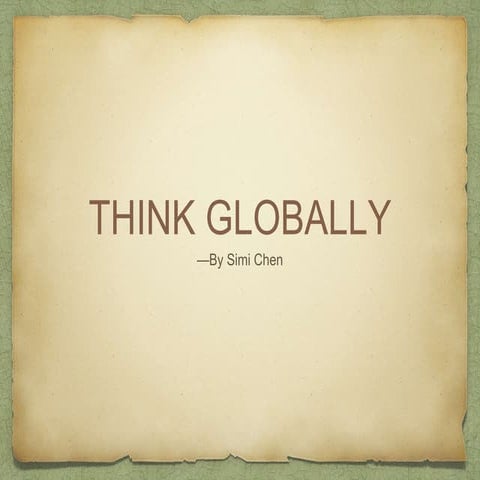 Global thinking