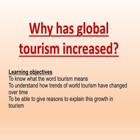 Global tourism